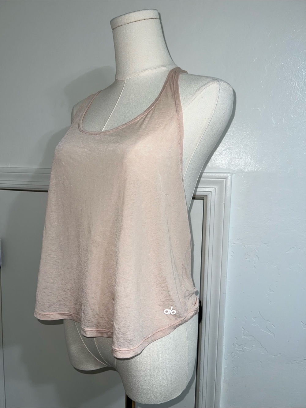 Alo Yoga Pink Sheer Tank Size S